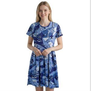 LuLaRoe Disney Nightmare Before Christmas Dress Sz Small – Skater Fit & Flare